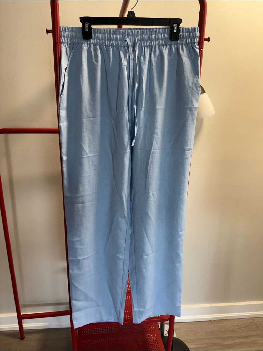 Men's Light Blue Drawstring Lounge Jogger Pants
